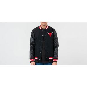 New era Nba Team Apparel Varsity Chicago Bulls veste coll&egrave;ge Hommes black T. L