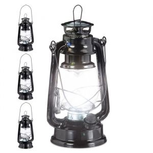 Relaxdays 4x lampe-temp&ecirc;te LED - 10032843-0