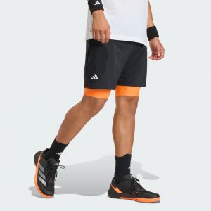 Adidas Club 2In1 Shorts Hommes-noir, orange