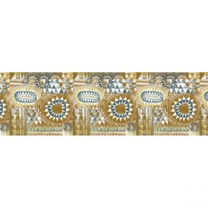 Alter Doge Milano Chemin de cuisine, 100% Made in Italy, Tapis résistant aux taches avec impression numérique, Tapis antidérapant et lavable, Modèle Vintage - Cinzia, cm 240x52