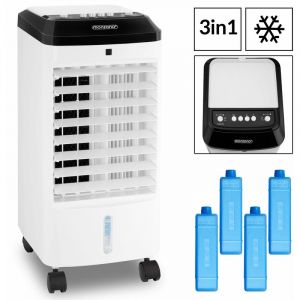 Image de Monzana Climatiseur mobile 3 en 1 avec 3 vitesses 61 cm Rafraîchisseur d'air Ventilateur purificateur d'air Réservoir 4 L