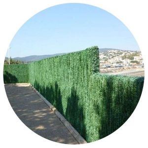 Jet7Garden Haie artificielle 110 brins vert pin en rouleau (Lot de 6) 1 x 3 m.