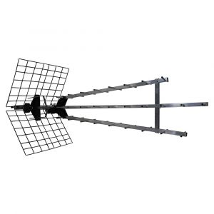 Image de Mé Antenne d'extérieur uhf Trinappe 4K hd amplifiée 57 dB - Filtre 4G, Prémontée, 470-790 MHz, Anti-corrosion