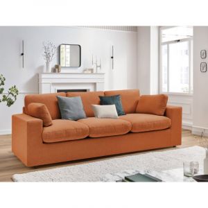 Bobochic Canapé droit fixe Canapé droit fixe compact belair Orange - Orange