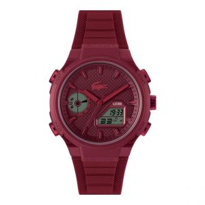 Lacoste Montre Homme LC33 - 2011450 Bracelet Silicone Rouge