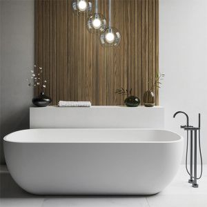 Steinberg Série 100 robinetterie de baignoire, sur pied, saillie : 231mm, 1001162, Coloris: noir mat - 1001162S