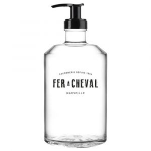 Fer à cheval Flacon verre serigraphie Accessoires salle de bain 1 pieces unisex