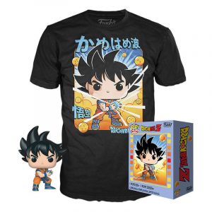 Funko Pop & Tee Dragon Ball Z Goku Kamehameha + T-shirt Taille L