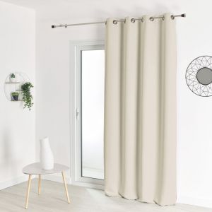 Homemaison Rideau Occultant - Rideau M1 - Rideau Non feu-Ecru- Rideau 140 X 180 cm