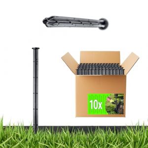 Ancres Goupilles Goujons pour Grille Bordure Fixation Ancre 25cm 10pcs - Kadax