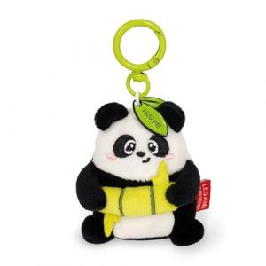 Legami Porte-clés Super Soft! Thème Panda, Porte-clés en Peluche, Pendentif avec Message gravé et Mousqueton en Zinc, 7x11 cm
