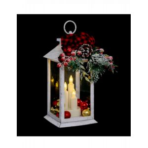 Lanterne l ineuse No&euml;l tradition 29 cm Couleur Rouge Taille Taille Unique