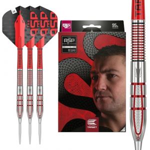 Target Darts Nathan Aspinall Gen 2 24G 95% Wolfram Swiss Point Jeu de fléchettes à Pointe d'acier