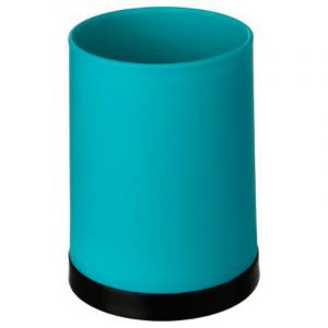 Image de Gobelet Salle de Bain "Strip" 10cm Turquoise Prix