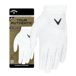 Callaway Golf Tour Authentic Gant de Golf pour Homme 2025 Main Gauche pour Golfeur droitier Taille S Blanc