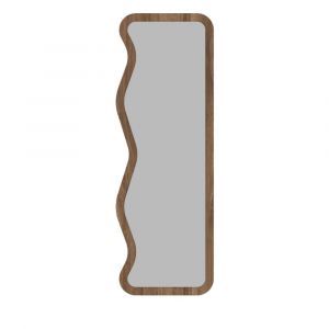 DRAWER Miroir sur pieds en bois 50x190cm - Bois foncé - Ronda