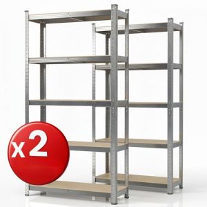 2 Set &Eacute;tag&egrave;res charges lourdes Lakota Utilisable individuellement Galvanis&eacute; 200 x 100 x 50 cm