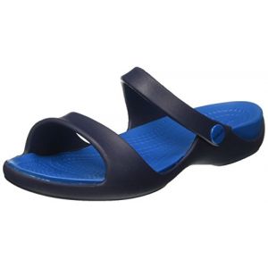 Crocs Cleo V Sandal Women, Femme Sandales, Bleu (Navy/Ultramarine), 38-39 EU
