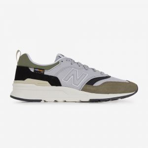 New Balance Baskets 997 en cuir nubuck gris à semelle semi-compensée