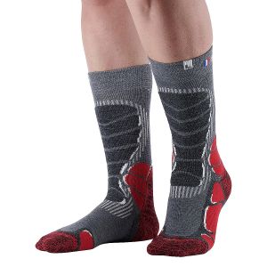 Image de Paire de chaussettes monnet trek light rouge