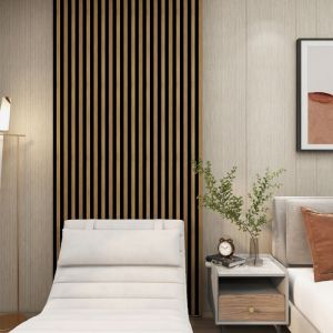 Set de 16 panneaux muraux décoratifs 3D Blaricum 195 x 12 cm effet chêne Neu.holz