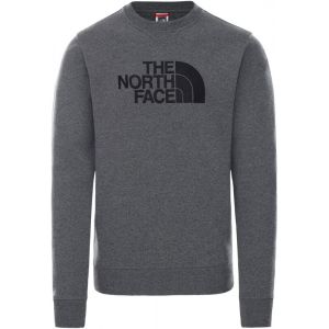 Image de The North Face Drew Peak Pull Col Ras-Du-Cou Homme, TNF medium grey heather/TNF black L Sweats & Vestes de sport