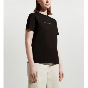 Calvin Klein T-shirt droit Institutional coton Noir Jeans - Couleur Noir - Taille M