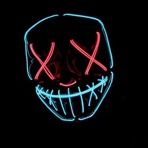 Original Cup Masque Terrifiant Halloween Led Bleues Et Rouges