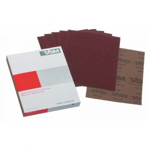VSM Toiles abrasives KK114F 230x280 mm grain 100 en boîte de 50