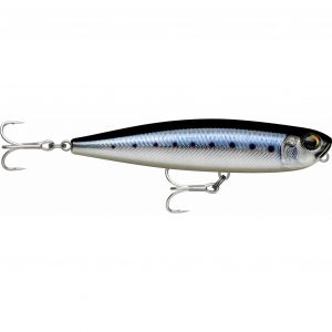 Rapala Leurre de Pêche Precision Xtreme Pencil Saltwater Construction Plastique - Leurre Mer Flottant - Profondeur de Nage Surface - Taille 10,7cm / 21g - Fabriqué en Estonie - Live Blue Sardine