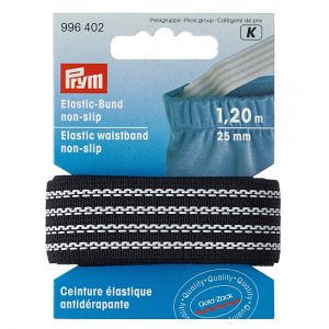 Prym Ceinture &eacute;lastique anti-glisse noir