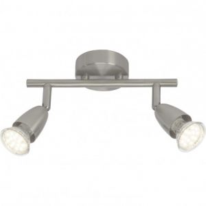 Brilliant AG Plafonnier AMALFI LED -2x3W GU10 -ACIER G21513_13