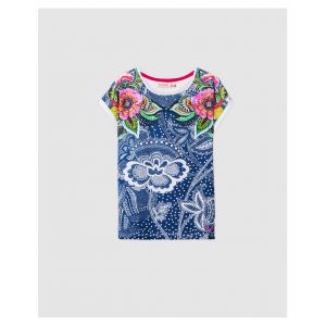 Desigual Tshirt blancà motif Multicolore - Taille 4 Ans