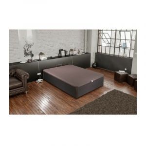 Image de Creasom BEDBOX Sommier avec Coffre 140x190 Wengé