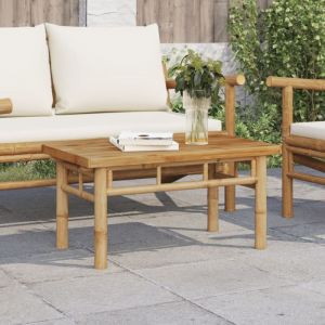VidaXL Table basse 70x40x35 cm bambou, table d'appoint, bout de canapé, table d'accent, table de salon, table centrale, table d'extrémité, table à thé