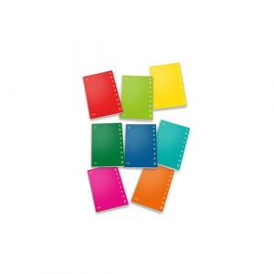 Pigna, Maxi Cahier Monochrome The Original, A4, 80 g, 80 pages + intercalaire, Couverture rigide, Plastique brillant, intérieur 0C, ligné avec marge, Couleurs assorties, 10