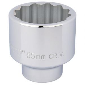 Draper Tools T-MM/B 3/4in Square Drive 12 Point Socket 55mm