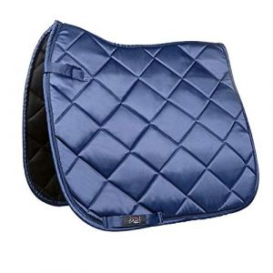 Image de HKM Bergamo 6900 Tapis de selle pour poney de dressage Bleu foncé