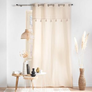 Douceur D'int&eacute;rieur - Rideau &Eacute;l&eacute;gance Izigold - 140 x 240 cm, Coton & Haut M&eacute;tallis&eacute;