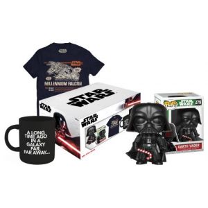 WOOTBOX Boîte Cadeau Mixte s Wars T Shirt Faucon Milleni Figurine Pop Dark Vador Taille M