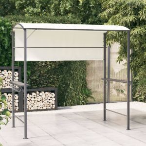 VidaXL Belvédère avec toit 220x110x200 cm Crème