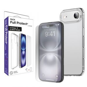 Moxie Pack 1 Housse TPU transparente + 1 verre trempé 2.5D iPhone 17 Air