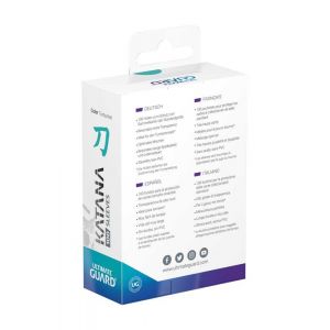 Ultimate Guard Pack 100 Pochettes Katana Sleeves Taille Standard Turquoise