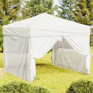 VidaXL Tente de réception pliable avec parois Blanc 3x3 m Blanc