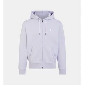 Ralph Lauren Sweat zippé signature coton mélangé Violet Polo - Couleur Violet - Taille L
