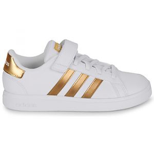 Image de Adidas Baskets basses enfant GRAND COURT 2.0 EL Blanc - Taille 28,29,31,34,28 1/2