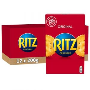 Ritz 12 Paquets de Crackers 200g - A Partager entre Amis ou en Famille pour les Apéros - Lot de 12x200g