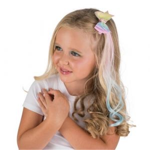 Ruedelafete Barrette noeud Licorne avec mèche cheveux