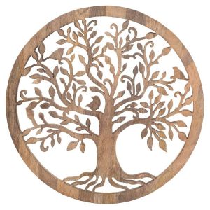 Signes Grimalt D&eacute;coration murale Arbre de Vie, D&eacute;coration murale ethnique, Plaque en bois pour la maison, Art mural moderne