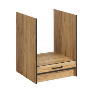 Accueil - Deconation - Une armoire de four encastrable "Carballo" - Naturel/Noir - L 60 x H 81 cm